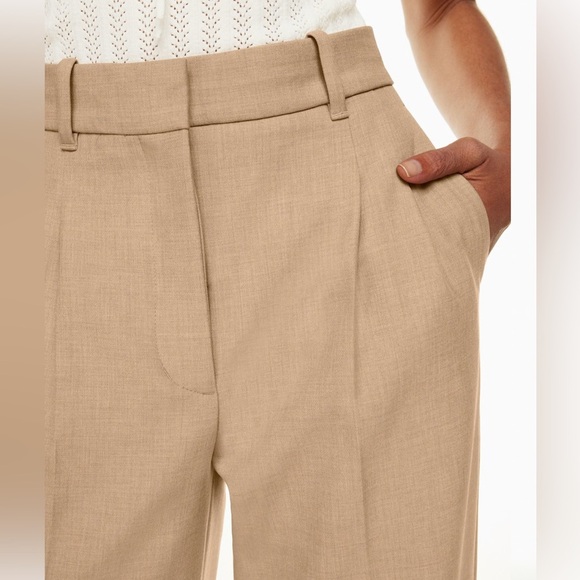 Aritzia The Effortless Pant™ - (Re)ssential- Heather Constant Camel Sz 0 - Picture 3 of 11